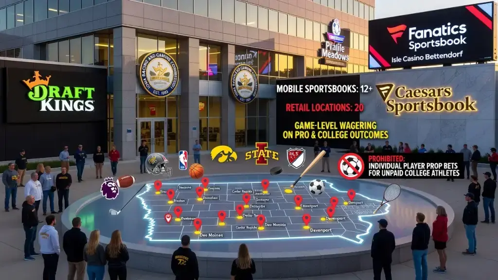 Iowa's Sports Betting Market Matures Six Years After Launch