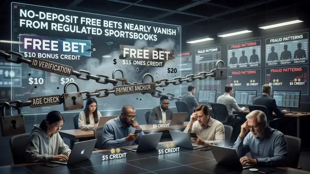 No-Deposit Free Bets Nearly Vanish From Regulated Sportsbooks