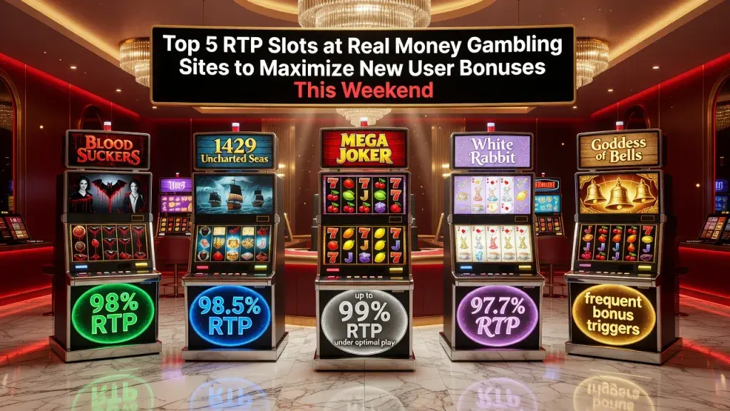 Top 5 RTP Slots at Real Money Gambling Sites to Maximize New User Bonuses This Weekend